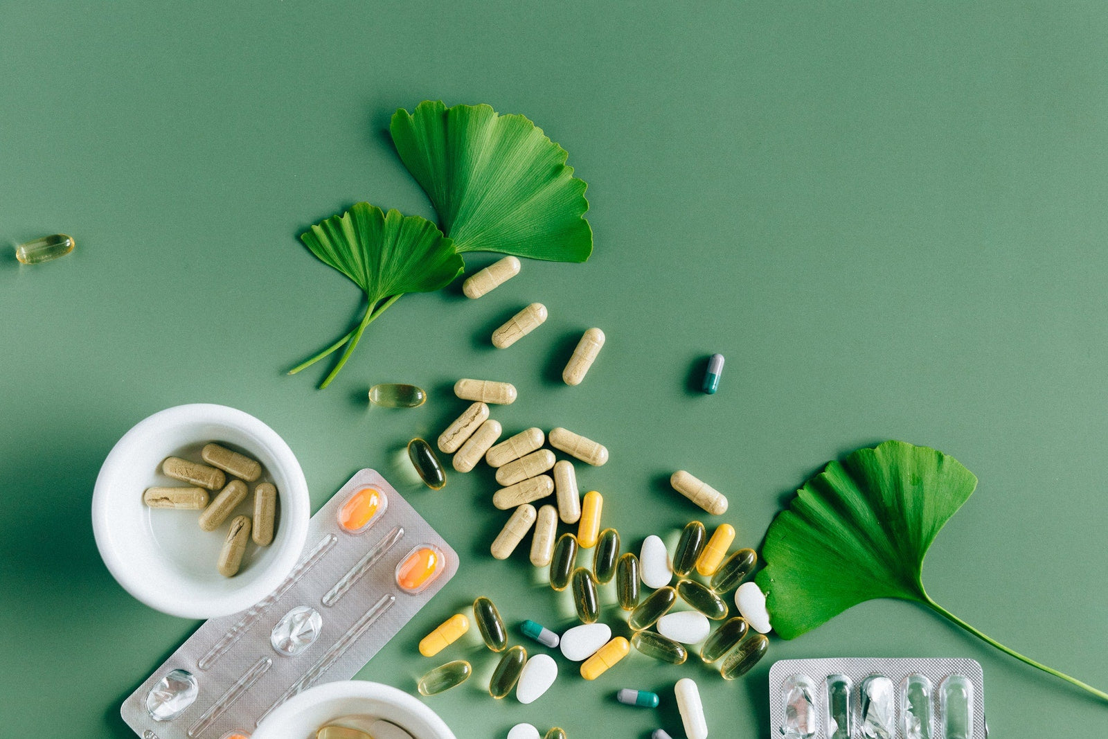 Scattered pills in the floor